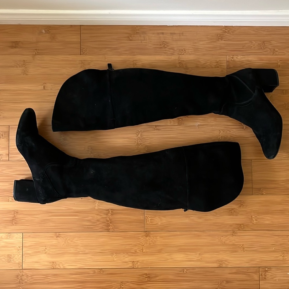Cole Hahn suede over the knee boots